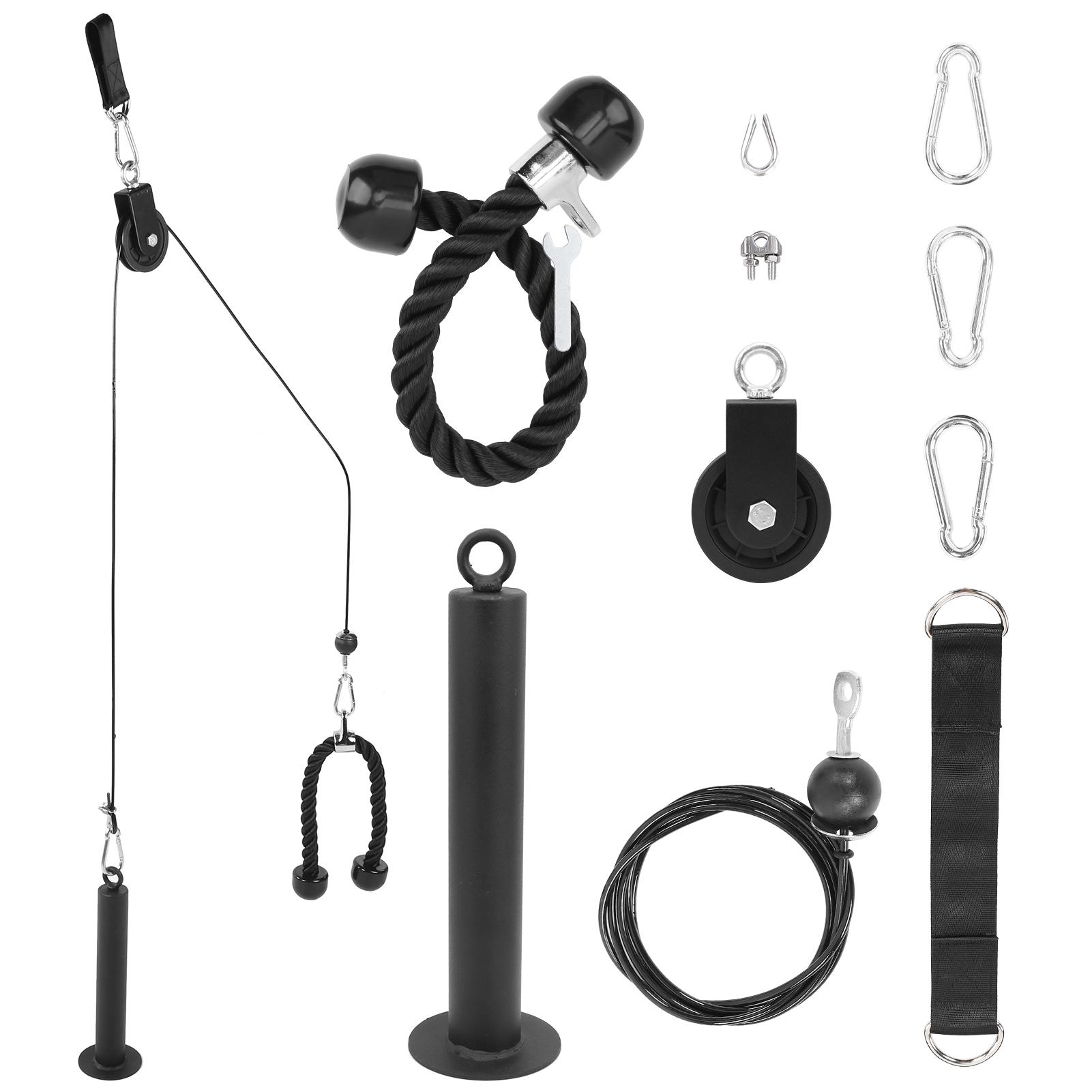 Fitness Gym Pulley System DIY Loading Lifting Machine Triceps Power Muscle Training Kits