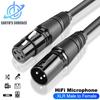 3-pinners XLR-kabel Lydkabel XLR hann til hunn Mikrofonforlengelseskabler for mikserforsterkere Lydkanon Balansert XLR-linje