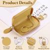 Genuine Leather Car Bike Key Universal Zippered Key Case Yellow [uxcell] Case, Design, Bag, Unisex,
