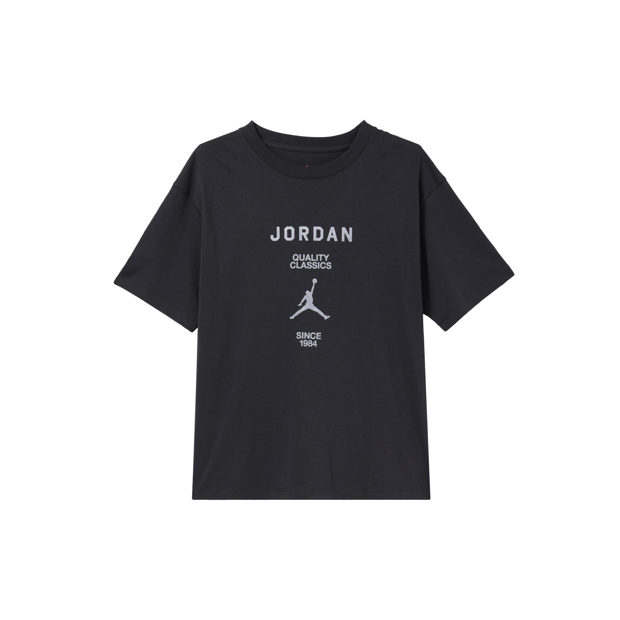 

New Jordan T Shirt Women s Gray Black/Canvas White FZ0618-045 S