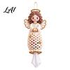 Seasonal Craft Kits Crochet Animal Bag Holder DIY Kit Hanging Plastic Make Easy Patterns Cute Raccoon Highland Cow Organizer for Home Kitchen Decor,