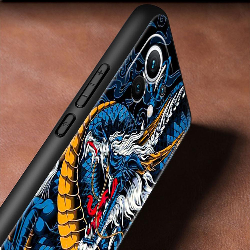 Cool Animal Dragon Funda Case For Xiaomi Mi 11 Lite 5G NE 11T Pro 10T 9T Note 10 12 12X 12S Ultra Soft Silicone Capa Phone Cover