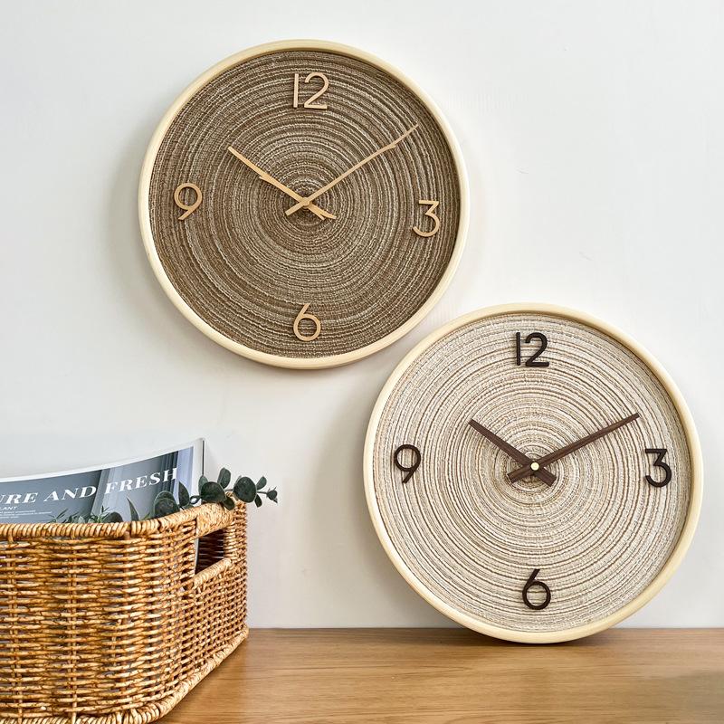 Einfache Nordische Wanduhr Kreativität Massivholz Wanduhren Wohnzimmer Digitale Dekorationsuhr Zimmer Design Elegante Uhr