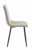 LAVA chair - light beige velvet x 2