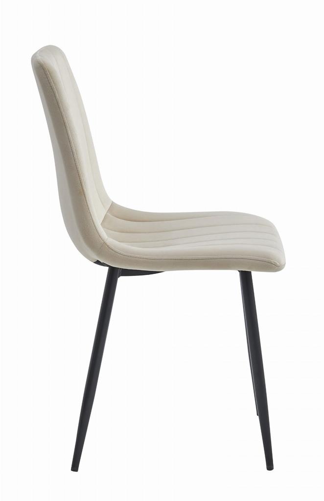 LAVA chair - light beige velvet x 2
