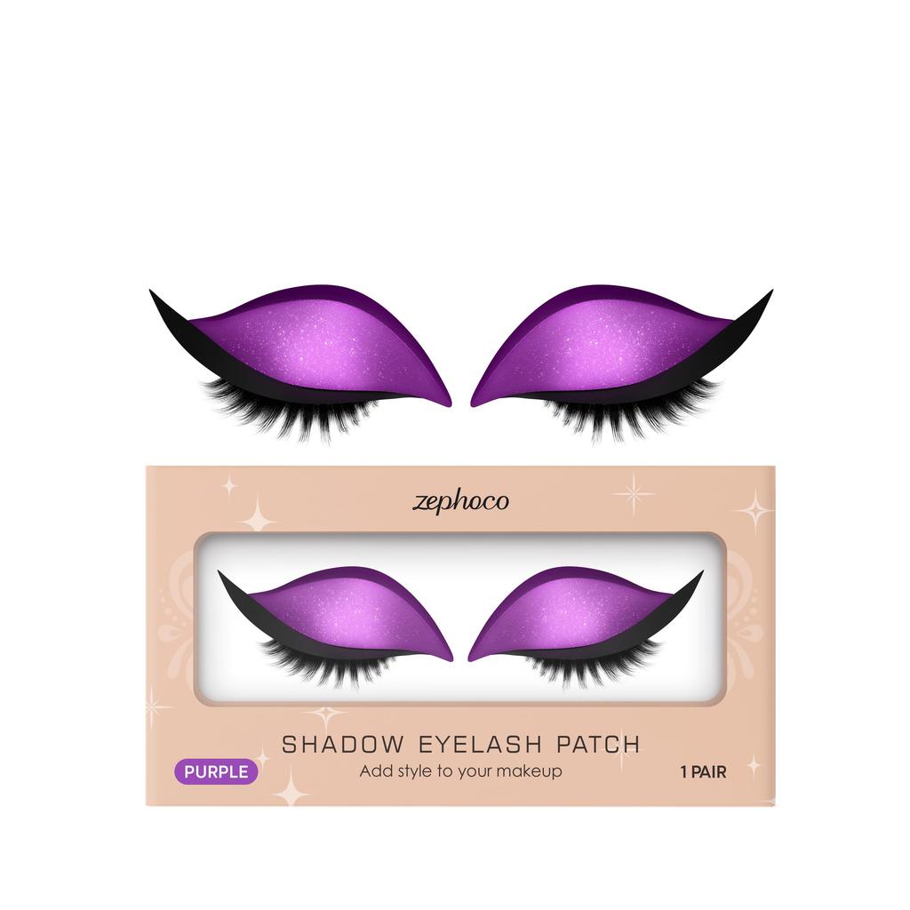 Zephoco Eyeshadow And Eyelash Stickers, Lazy Eye Shadow Eyelash Patch, 2-In-1 Reusable Eye Makeup Stickers Self-Adhesive Quick Makeup