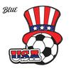Colorful Enamel Badge Football USA Flag Pattern Zinc Alloy Brooch