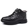 Leather Cotton Shoes Men's Winter Velvet Thickened Dad Shoes Non-slip Middle-aged Warm Wool Leather Shoes