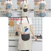 Dinosaur Waterproof Pvc Apron For Women Children Kitchen Cooking Splashresistant Apron
