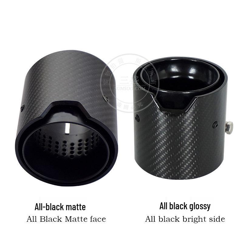 BMW řady 3 & 4 90mm koncovka výfuku z uhlíkových vláken - Zčernalá úprava