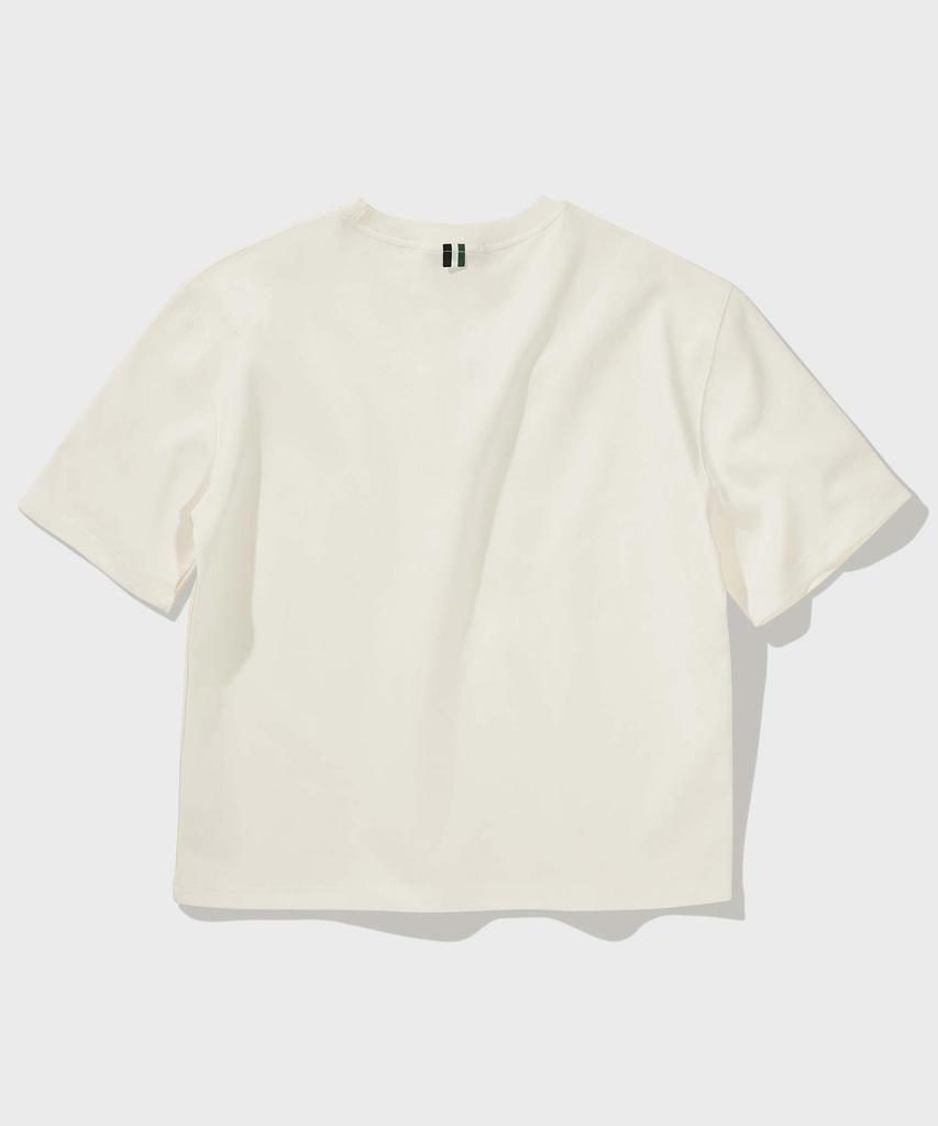 FFEFF STUDIO Slogan Short Sleeve T-Shirt (Cream)