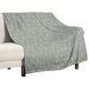 Little Branches In Sage and White Throw Blanket Heavy To Sleep Designers Luxury Throw Blankets For Bed Picnic Soft Blankets