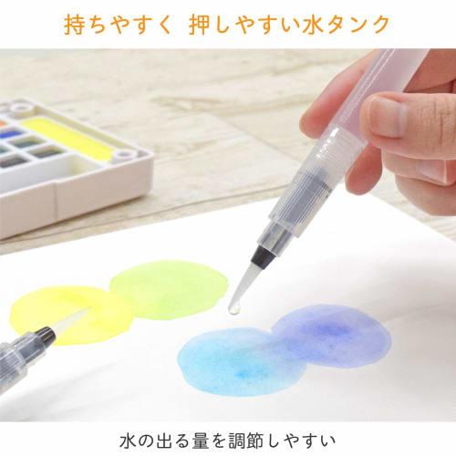Sakura Crepas Water Brush Compact Size Flat Brush QF-M