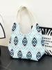 Xinjiang Women's Ethnic Style Knitted Handbag - Simple, Large Capacity Shoulder Bag for Commuters