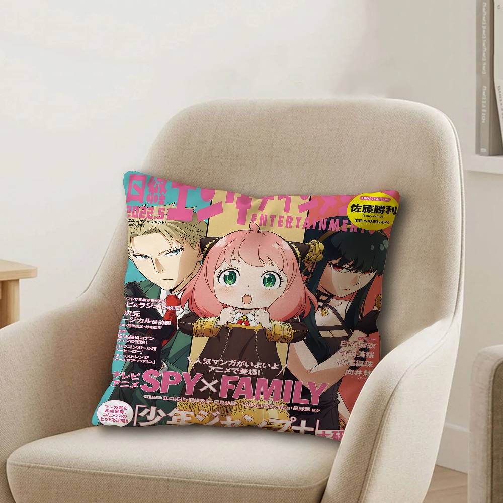 Japan Anime SPY FAMILY Personalized Pillow Cover Kids Bedroom Wild Party Decor Pillowcase kid Birthday shower Gift