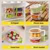Fruit Washing and Draining Basket, Food Grade High Aesthetics with Lid, 2026 New Fruit Washing and Filtering Basket, Portable
