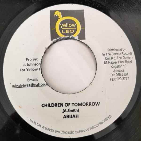 

7-дюймовая пластинка ABIJAH / STRETCH - Дети завтрашнего дня / Оставайся сильным НИКАКОЙ Желтый Лев 2009 Ямайка Регги, Ска и Даб Б/У