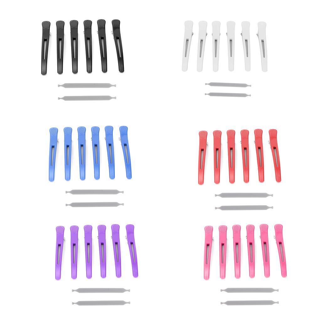 6Pcs Professional Hair Clips Non‑Slip Dividing Duckbill Hair Clips for Hair Cutting Styling