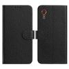 For Samsung Galaxy Xcover7 Case Wallet Stand Litchi Texture Genuine Cow Leather Flip Phone Cover
