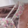 European and American Sexy bra set strawberry embroidery comfortable sex mesh women's sexy underwear steel ring set