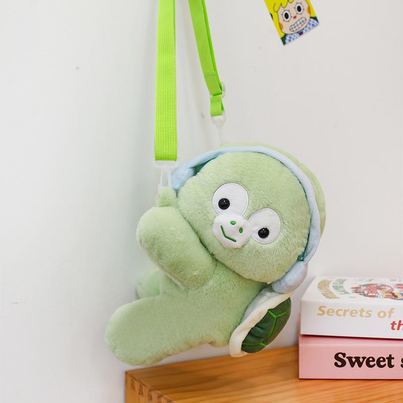 Animal Plush Bag Cute Little Turtle Capybara Messenger Bag Doll Gift Exchange