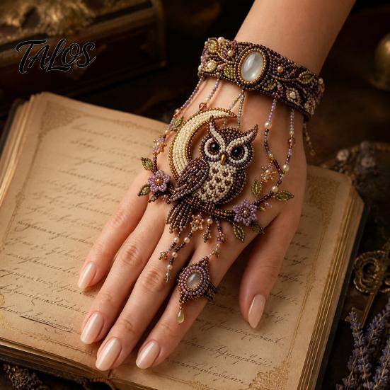 Adult Arts And Crafts Kits DIY Beaded Bracelet Kit, Bead Weaving Jewelry Kit with Pattern Guide, Adjustable Intermediate Loom Patterns Hand