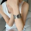Minority Design Cuff Bangles Metal Irregular Wide Open Bangle Cute   Decoration