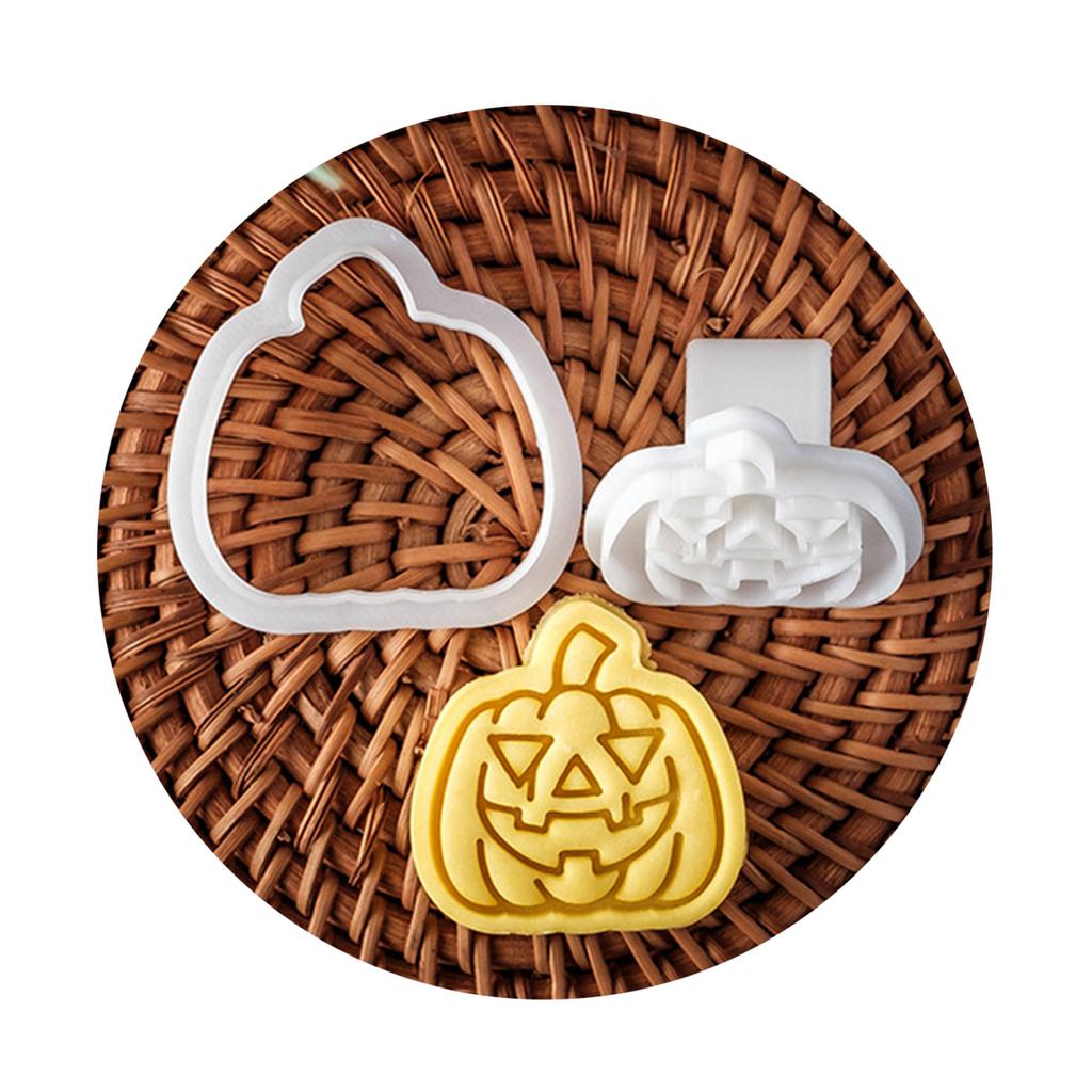 Biscuit Cookie Plunger Cutters Sugarcraft Cake Decorating Tools Halloween Themed Cookie Cutter Set Easy To Clean Durable