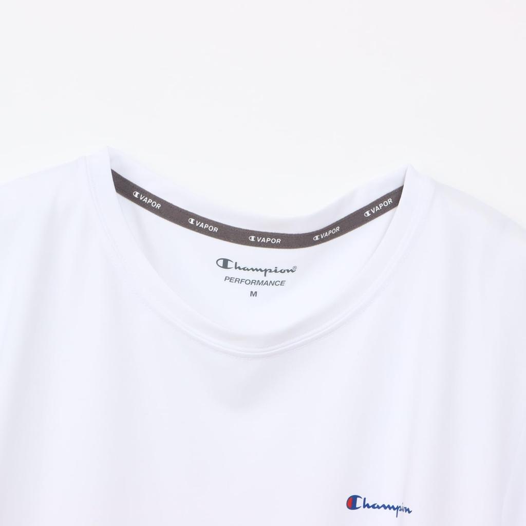 Champion Short Sleeve TECH Round Odor UV Script Rubber Print Women's T-Shirt, WEAVE® (CW-BS301), White, Neck, Antibacterial, Resistant, Quick-Drying,