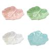 Poggiacucchiaio in Ceramica a Forma di Foglia Portautensili Versatile Piatto per Condimenti Vassoio per Gioielli Pratico Poggiaposate da Cucina