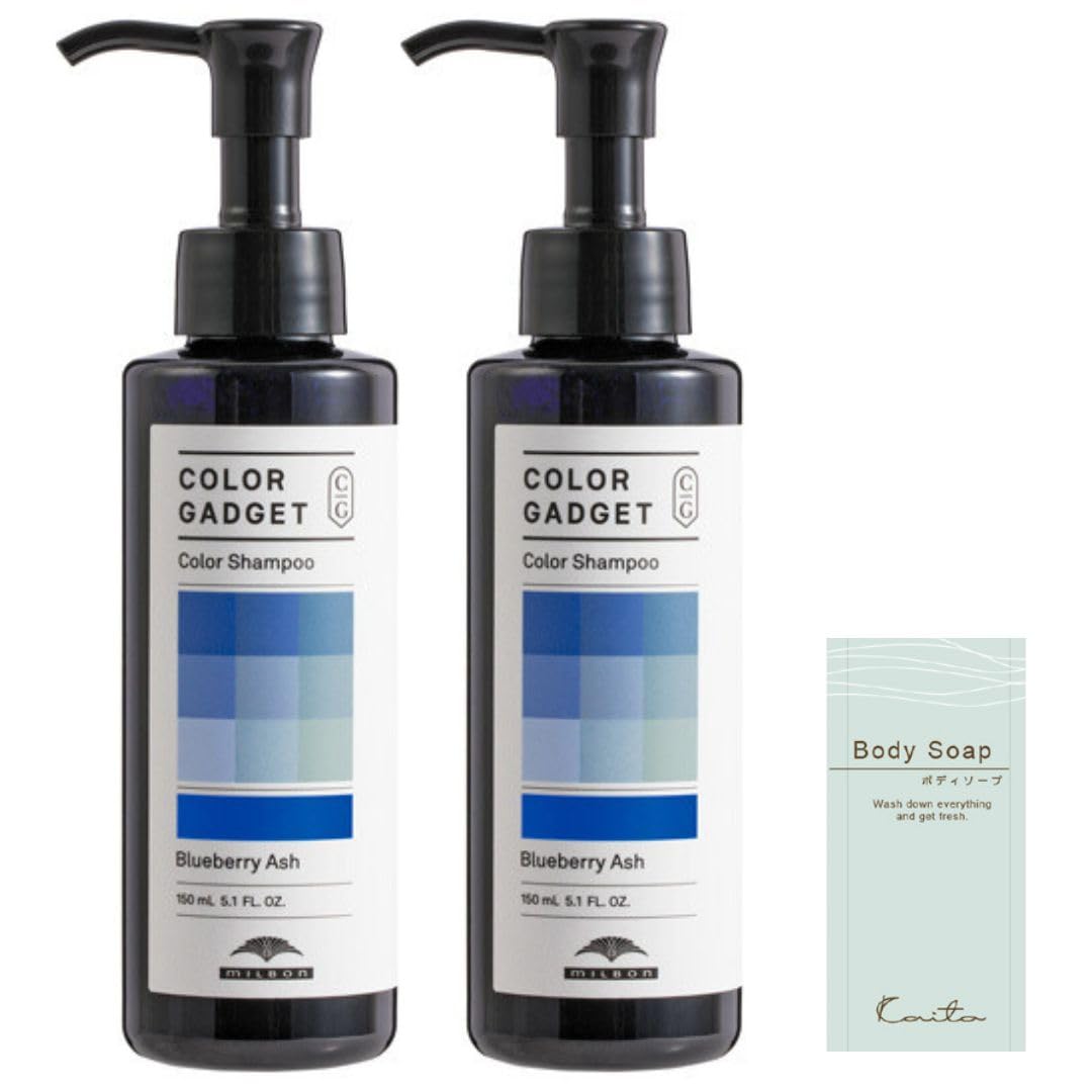 

Color Gadget Color Shampoo Черничный пепел 150 мл x 2 В комплект входит мыло для тела