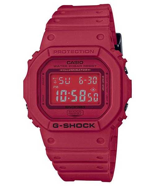 

Casio G-SHOCK Men s Resin 200M Water Resistant Shock Resistant Alarm Quartz Watch DW-5635C-4 красный