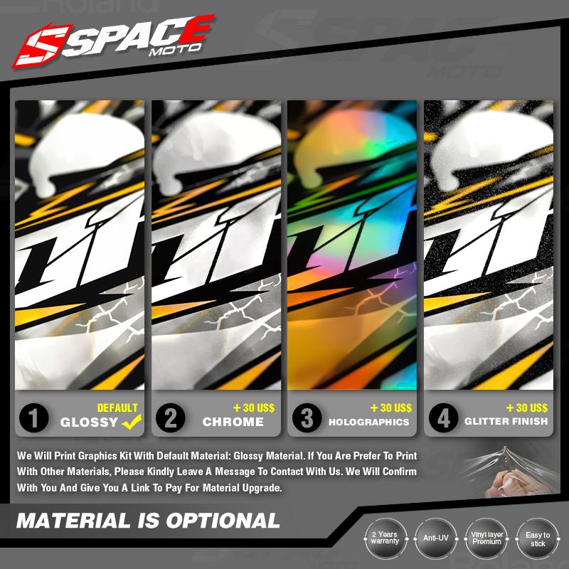 SPACE Custom Motorcycle Graphics For YAMAHA 2013 2014 2015 2016 2017 2018 2019-2023 RAPTOR 700 Decal Stickers Kits 008
