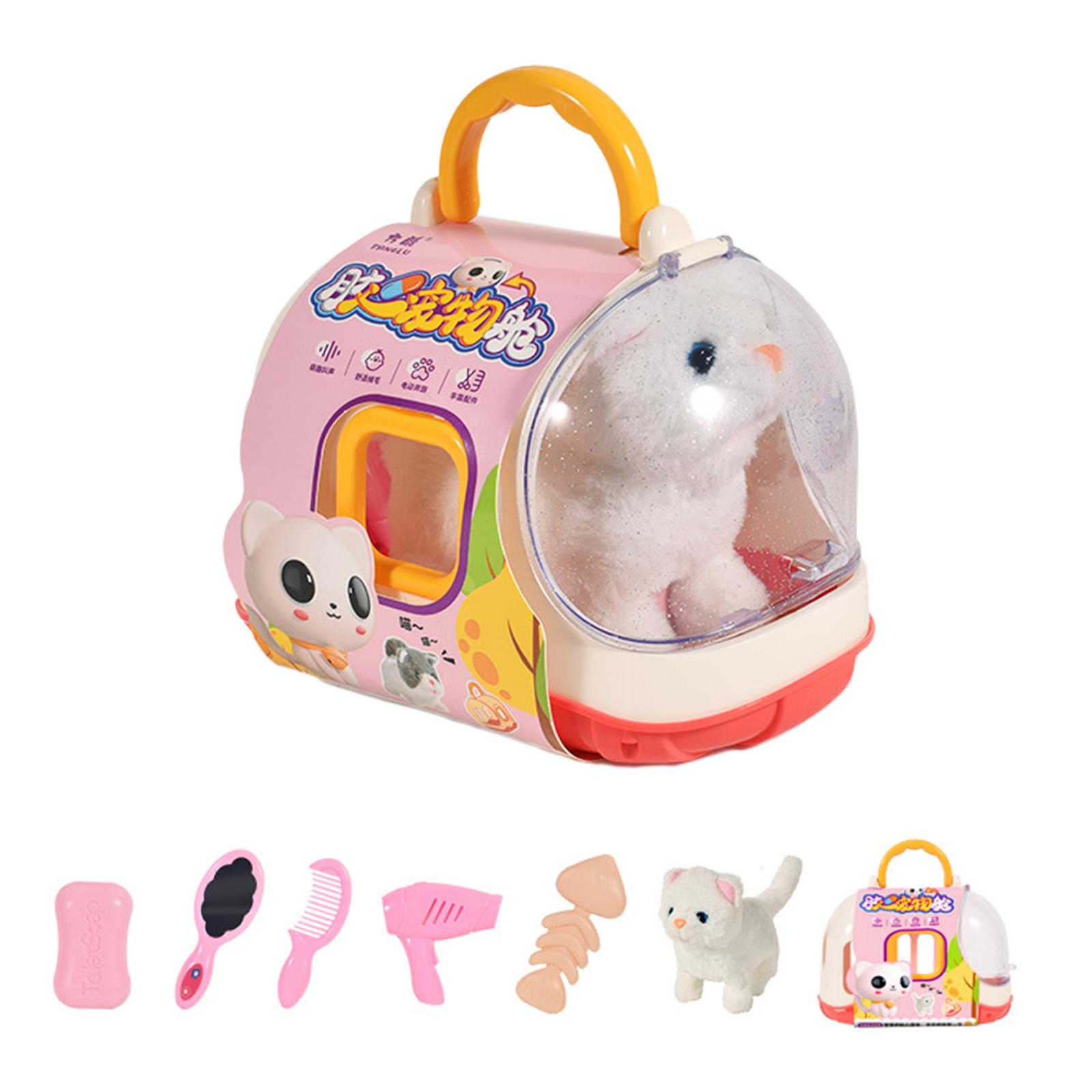 

Милая интерактивная плюшевая игрушка, электрическая игрушка для домашних животных, лающая, ходящая, виляющая хвостом, успокаивающая детей, игрушка для воспитания домашних животных 7