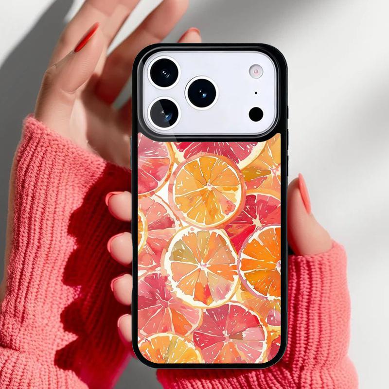 Fruity European Summer Phone Case for iPhone 17 16 15 14 13 Pro Max Back Cover for 12 11 Pro Coque