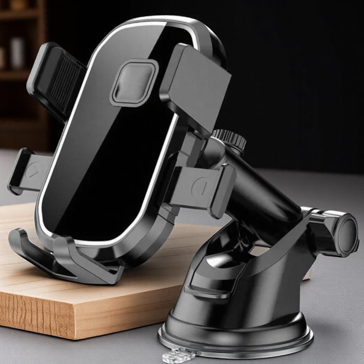 Universal Car Phone Holder Suction Cup Mount Adjustable Stand Vehicle Accessory for Mobile Navigation GPS and Smartphones