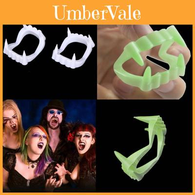 Halloween Party Costume Props Plastic White False Teeth Set Zombie Vampire Fangs Party Decoration Wawazhengfu