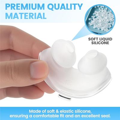 Almofada de Silicone Macia e Leve de Parede Dupla para Reposição de Almofada Nasal 2 Peças para Acessórios da Máscara CPAP Resmed Airfit P10