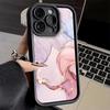 Phone Case for iPhone 17 Air 16E 15 16 Pro Max Gold Granite Marble Pattern Cover 14 Plus 13 12 Mini Soft Shell Silicone Fundas
