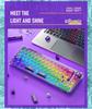 AULA Wolf Spider F68 Transparent Bluetooth Wireless Mechanical Keyboard, Three-Mode, Hot-Swappable Ice Soul Switches