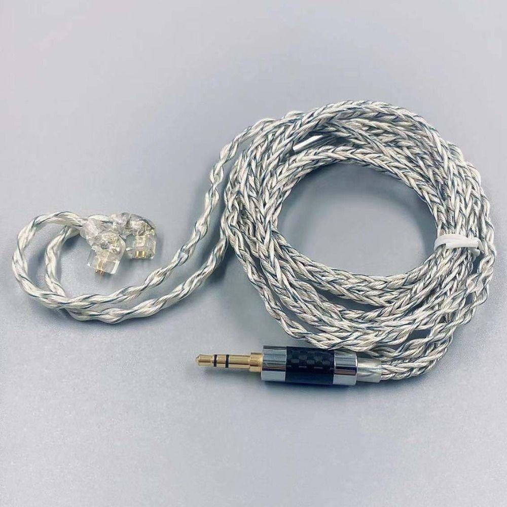 784 Cores KZ Earphones Cable Silver Plated Headset Wire KZ KZ Headphone Cord For ZSN PRO ZSX DQ6