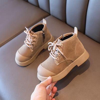 Children's Soft-soled Martin Boots Leather Boots