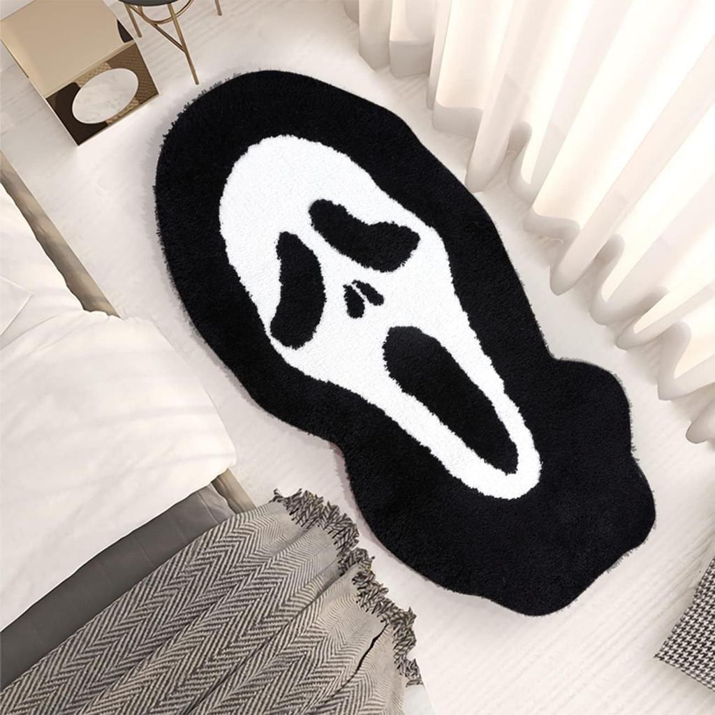 Halloween Ghost Carpet Comfortable Soft Imitation Cashmere Home Decor Bedroom Decor Rug Entrance Hall Doormat
