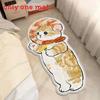 Tappeto Peluche Cartoon Mofusand con Design Stampato per Bagno Porta Ingresso Decorazione