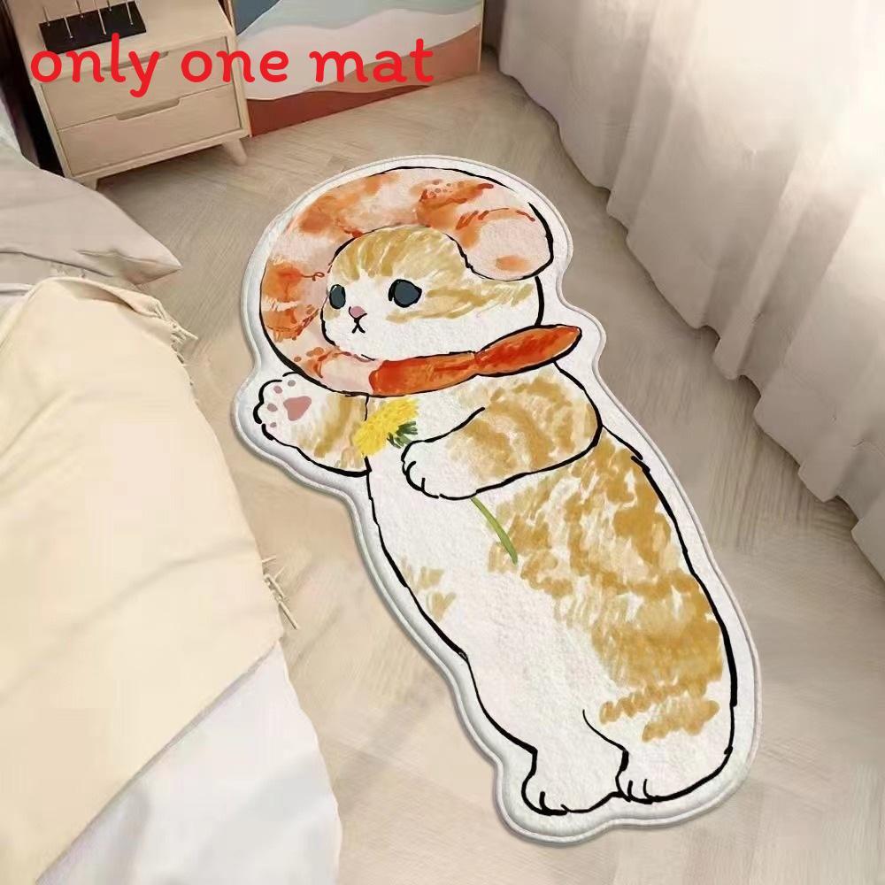 Tappeto Peluche Cartoon Mofusand con Design Stampato per Bagno Porta Ingresso Decorazione