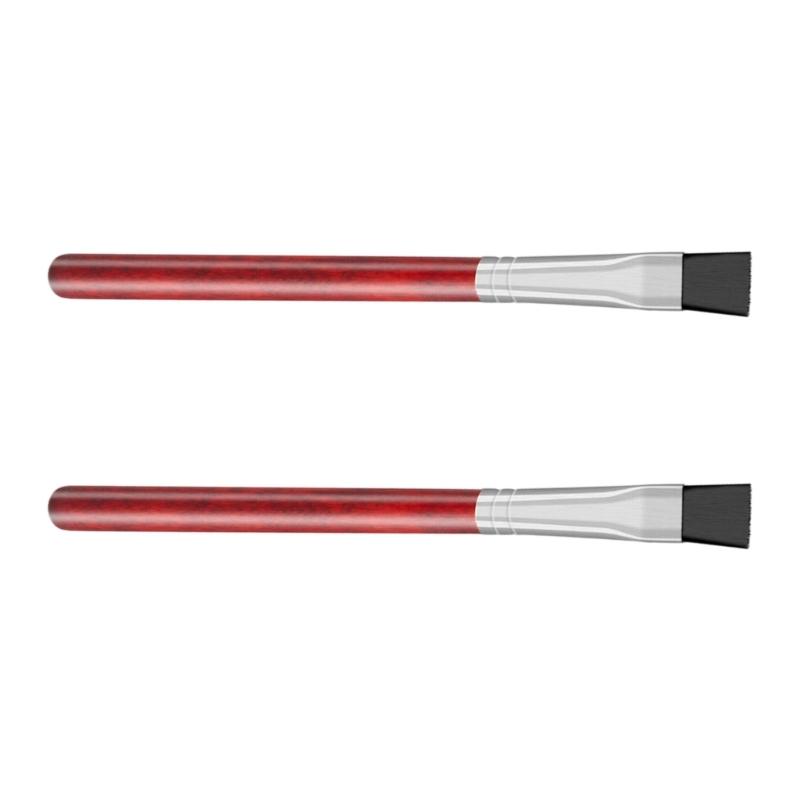 652F 2 Piece Professional Watch Cleaning Brushes Wooden Handle for Accuracy Maintenance