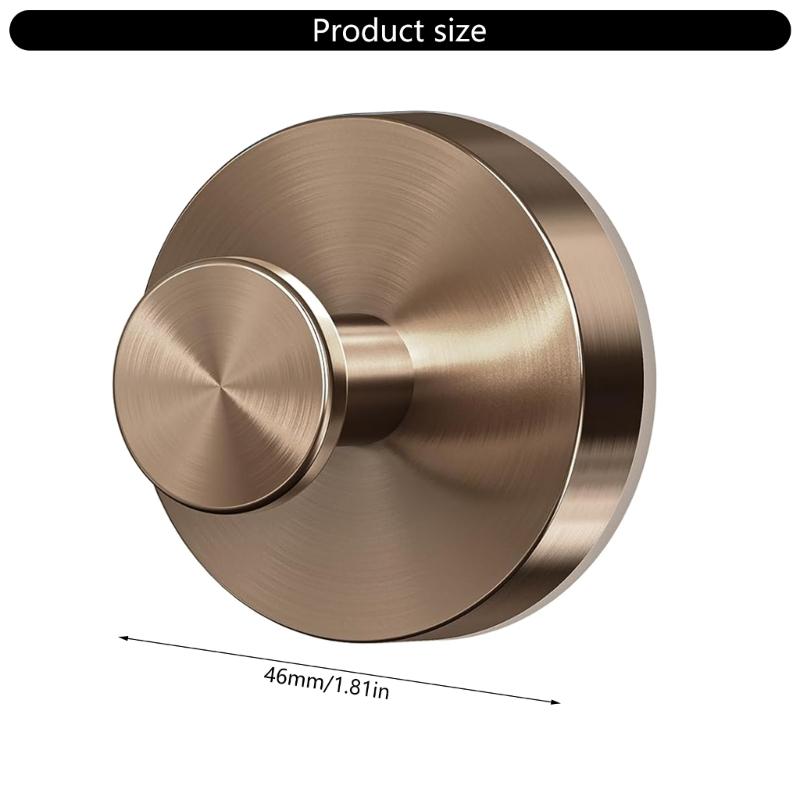 2pcs Stainless Steel Waterproof Hooks for Shower and Kitchen Vacuum Sucker Hooks Reusable Wall Hangers for Clothes