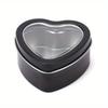 Heart Shape Metal Box Aluminum Tin Jar for Cream Balm Nail Candle Cosmetic Container Refillable Tea Cans Candy Packaging Box