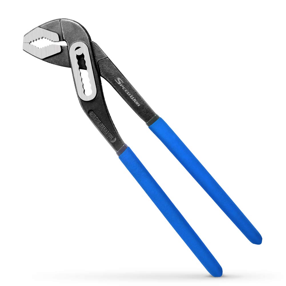 SPEEDWOX Water Pump Pliers Pipe Maximum Opening Air Plumbing Repair Professional Pliers, 310mm, Slotted, 8-Level Adjustment, Wrench, Pliers, 95mm,
