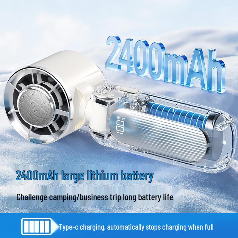 Rechargeable Foldable Mini Handheld High-Speed Cooling Fan